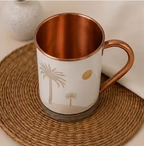 Designer Copper Mug Artistic <b>Print</b> Drinkware Mug for Tea Coffee Milk Serving and Gifting Use - Product Image 4