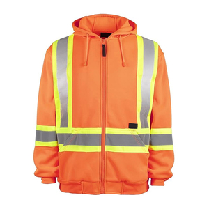 Chaqueta de trabajo de alta visibilidad para construcción, abrigo cálido de invierno, sudadera reflectante de seguridad, transpirable, chaqueta de trabajo de alta visibilidad para hombre. - Product Image 1