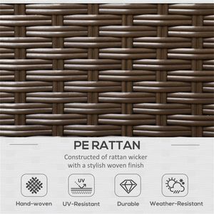 Set di Mobili da Giardino in Teak e Acciaio Resistenti alle Intemperie, Divani da Giardino con Cuscini Impermeabili per Uso Esterno - Product Image 4