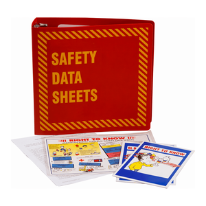 Classeur MSDS Brady rouge de 3 pouces pour le stockage de documents de laboratoire et industriels - Product Image 2