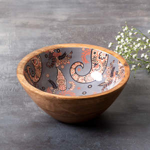 Bol en bois en gros, fait main, en bois naturel, pour servir des salades, vaisselle de cuisine personnalisée - Product Image 1