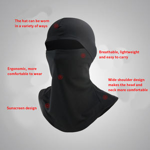 2026 logo Plain Outdoor Cagoule, doublure de casque de vélo et moto, masque facial intégral à ourlet allongé, cagoule de ski personnalisée à 1 trou - Product Image 3