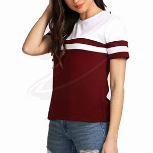T-shirt en coton décontracté pour femme, coupe ample, tissu respirant et doux, style streetwear estival, vêtement de mode quotidien - Product Image 5