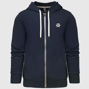 Sweat à capuche zippé personnalisé épais en molleton bouclette 14oz – Fournisseur en gros de vêtements au Canada - Product Image 3