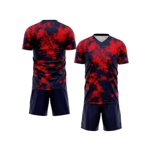 Conjunto de Camiseta y Pantalones Cortos de Fútbol Sublimados Personalizados en Amarillo, Cuello en V, Absorben la Humedad, Uniforme Deportivo para Club de Fútbol, Fabricación OEM - Product Image 4