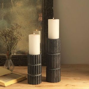 Heritage Wooden Candle Holder Timeless Decorative Accent <b>Inspired</b> <b>By</b> Traditional Woodworking Techniques And Designs - Product Image 2