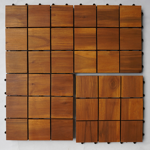 Carreaux de terrasse en bois d'acacia à 9 lattes carrées au design moderne Installation facile Nettoyage 12mm d'épaisseur Origine vietnamienne lisse pour - Product Image 6