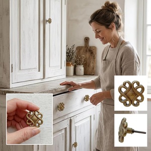 Modern Cast Iron Geometric Design Durable Cabinet Knob and Furniture Handle for Home Office and Living Room - Product Image 3