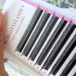 Pestañas Postizas Nhu Y, Volumen 0.07mm, Forma W YY, Extensión MIX, Pestañas Individuales, Naturales, Suaves, de Pelo Sintético, Acabado Mate Ligero - Product Image 4