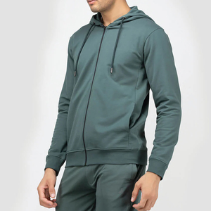Sudadera con capucha de alto rendimiento, ligera y premium, con cierre de cremallera, tejido personalizado de algodón y forro polar, sudadera estampada para hombre, MOQ bajo, fábrica de sudaderas con capucha. - Product Image 4