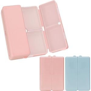 2 Pezzi Portapillole Portatile Pieghevole con 7 Scomparti, Contenitore per Pillole da Viaggio, Custodia per Pillole da Borsa - Product Image 1