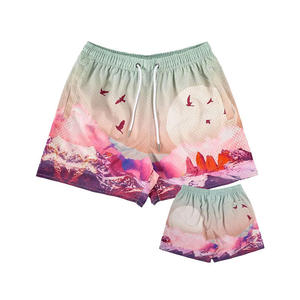 Shorts de bain et de course unisexe pour l'été, design sublimation, polyester léger, personnalisable, idéal pour la plage – Nouveauté très prisée - Product Image 2
