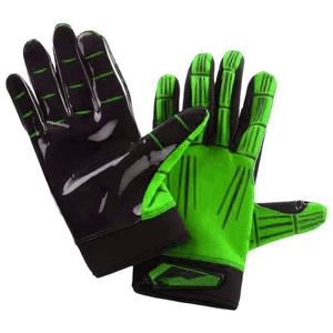 <b>Full</b> Finger Outdoor Sports Gloves Green Black PU Non <b>Slip</b> Unisex All Seasons - Product Image 3