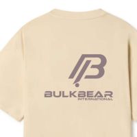 BULKBEAR Kaos Pria 100% Katun Lengan Pendek O-Neck Kasual Regular Fit Cepat Kering Bernapas Ringan Rajutan