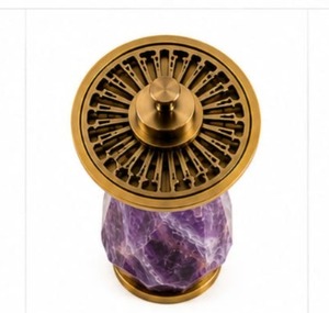 Quemador de Incienso de Metal Dorado de Lujo con Cristales Morados, Quemador de Bakhoor, Porta Incienso Oud, Quemador de Fragancias Árabes, Decoración para el Hogar - Product Image 4
