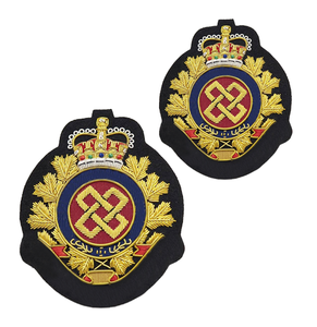Insignias Bordadas a Mano Personalizadas, Lavables, con Hilo Metálico, Ecológicas, Libres de Níquel, de Lujo, en Color Sólido - Product Image 2