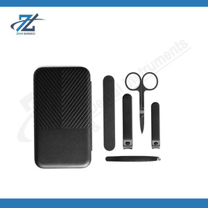 Kit de soin des ongles de voyage pour hommes et femmes, ensemble de manucure en acier inoxydable avec coupe-ongles pour doigts et orteils, lime à ongles courbée, Pakistan - Product Image 5