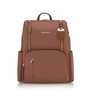 Bolso profesional delgado para computadora con herrajes en tono dorado, diseño antirrobo con múltiples bolsillos para oficina y viajes, bolso para estudiantes. - Product Image 1