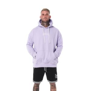 Sweat à capuche en coton Gsm lourd sans ficelle sweat-shirt lourd lettre impression 3d bouffée sweats à capuche surdimensionnés vente en gros - Product Image 1