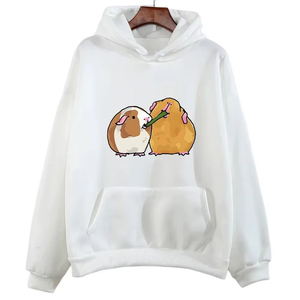 Sudadera con capucha para mujer, nueva, de alta calidad, con estampado de cobaya, ropa de animales linda y kawaii, sudadera polar unisex para otoño, estilo casual ligero - Product Image 2