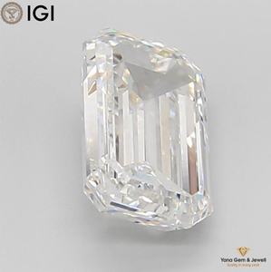 Diamante Cultivado en Laboratorio CVD, Corte Esmeralda, 4.00 Quilates, con Certificado IGI, Ideal para Anillo Solitario, Color F, Claridad VVS1 - Product Image 5