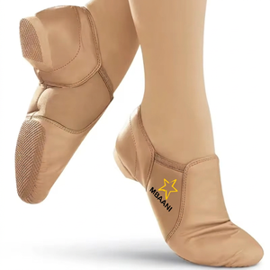 Zapatos de baile de jazz suaves para mujer MBAANI, estilo ballet plano de PU, color negro y marrón, zapatos de jazz para mujer, ideales para bailarinas. - Product Image 5