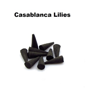 Conos de incienso de lirios de Casablanca naturales, suministro al por mayor de los conos de incienso de la mejor marca (negro) - Product Image 1