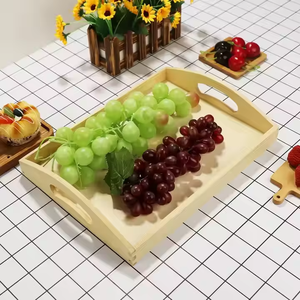 Bandejas para servir calientes de varios tamaños, rectangulares, de madera, con asa para servir pasteles, de Crescent CRAFTS - Product Image 4