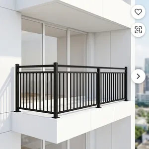Barandillas minimalistas de acero para balcones, montadas en la pared, resistentes al óxido, para uso en balcones exteriores. - Product Image 4