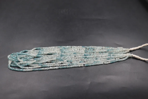 Cuentas de circonita azul natural facetadas, cuentas de circonita azul de 3mm, cuentas de circonita azul, cuentas de circonita azul - Product Image 2