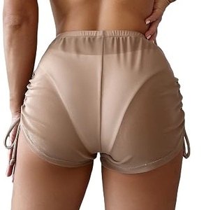 Skinny Fit Compression <b>Sexy</b> <b>Swimwear</b> Board Mesh Shorts Beach Trunks Outdoor Gym Fit Workout Yoga Mesh Sheer Fishnet Shorts - Product Image 2