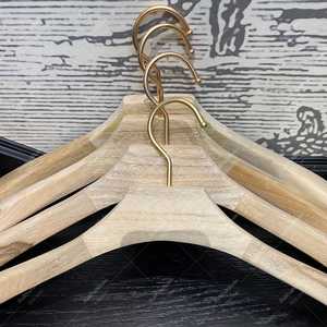 Khadim Handicrafts Wooden Carved Polygon Clothes <b>Hangers</b> Non Slip Eco-Friendly Luxury Design Wardrobe Closet Retail Display - Product Image 4