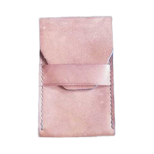 Estuche para cigarrillos de cuero marrón hecho a mano personalizado Unisex Estuche para cigarrillos de cuero personalizado con lazo para el cinturón - Product Image 2