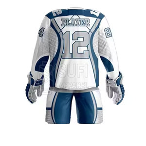 Uniforme de hockey sur glace moderne, design personnalisé élégant, polyester respirant et écologique, nom/numéro/logo personnalisés pour équipe compétitive - Product Image 5