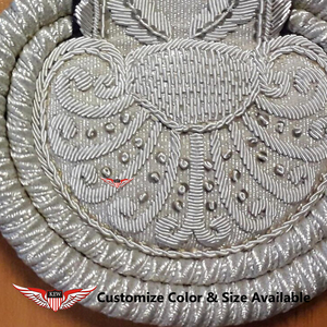 KEW Epaulettes de Caballería Napoleónica, Lujosas, Ecológicas, Trenzadas, Bordadas a Mano, Vintage, Elegantes, Accesorios para Prendas de Ceremonia - Product Image 2