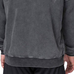 Sudaderas con capucha para hombre al por mayor, de alta resistencia, con efecto desgastado, con pedrería y cremallera, 100% algodón, con lavado ácido. - Product Image 6