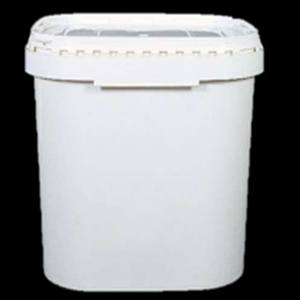 Contenedor Rectangular de Plástico Blanco de 40L con Tapa Abatible Hermética de PP para Envasado de Líquidos, Venta al Por Mayor - Product Image 1