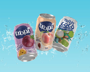 Strawberry Juice Puree Soft Drink 330ml by Tan Do – Competitive Price | Free Bottle Design - Product Image 1