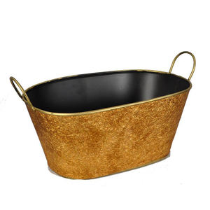 Seau de Noël tendance en métal galvanisé avec poignée en corde, différentes tailles, pour sublimation vierge, lot de 2 - Product Image 4