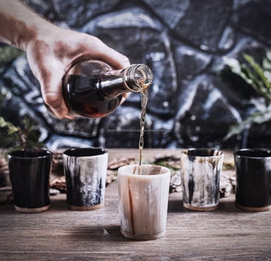 Verres à bière médiévaux authentiques Vikings Corne à hydromel de cérémonie - Product Image 3