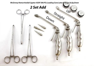 Juego de Instrumentos Quirúrgicos McGivney Hemorrhoidal de 306 Piezas de Látex y Silicona, Kit de Tratamiento de Hemorroides de Calidad Alemana - Product Image 2