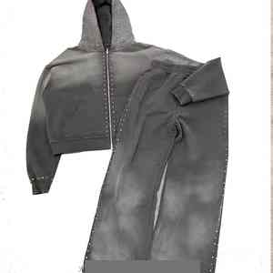 Conjunto Deportivo de Moda, Precio de Fábrica, Calidad Premium, Invierno, Casual, Transpirable, Estilo Único, Personalizado con Pedrería - Product Image 1