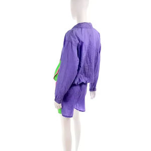 Conjunto Deportivo Cortavientos para Hombre, 2 Piezas, Pantalones Cortos de Poliéster, Manga Larga, Informal, Transpirable, para Otoño - Product Image 5