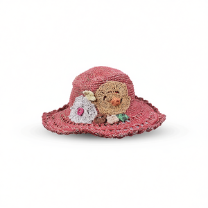 Promotional Handmade Hemp Flower <b>Hats</b> & Caps with Applique Embroidery <b>Floppy</b> Brim Fashion Style - Product Image 2