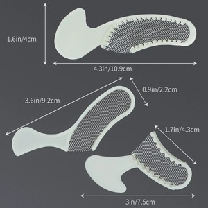 Bandejas desechables para impresiones dentales con rejilla, soporte de dientes de colores, molde para registro manual posterior, anterior y frontal - Product Image 3