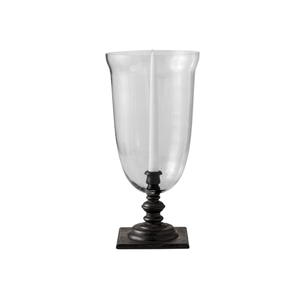 Portavelas Decorativo de Metal Dorado con Cristal Transparente para Decoración de Mesa, Portavelas Tipo Huracán - Product Image 5