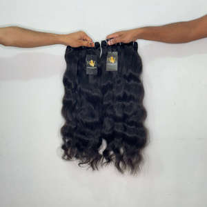 Paquetes de cabello virgen indio al por mayor, paquetes de cabello humano brasileño con ondas profundas, cabello rizado natural brasileño - Product Image 2