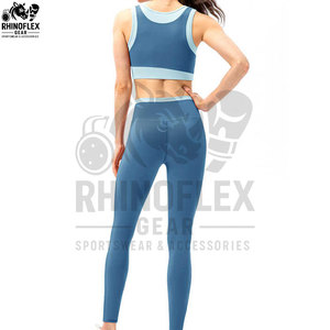 Vêtements de sport personnalisés avec logo pour femmes, tenue de sport à fort impact, vêtements de yoga, ensemble de fitness grande taille, haut de sport - Product Image 2