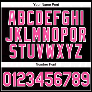 Maillot de baseball personnalisé noir, rose et blanc, authentique, impression par sublimation, logo personnalisé, design couleur, branding - Product Image 5