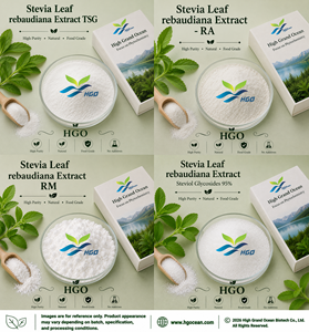 HGO Suministro directo de fábrica Extracto de hoja de Stevia rebaudiana natural (grado alimenticio) Especificación RA 40%-99% (extracto estandarizado) - Product Image 6
